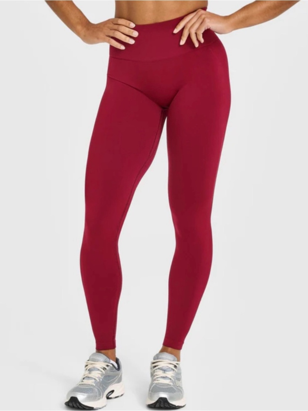 ONER ACTIVE EFFORTLESS SEAMLESS LEGGINGS IN CLARET RED